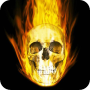 icon Skull on fire