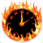 icon Fire Clock With Alarm