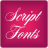 icon Script Free Font Theme 9.09.0
