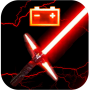 icon Lightsaber Wars Battery Widget - Force of Stars لـ intex Aqua 4.0