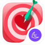 icon Valentine red heart theme لـ Micromax Canvas Tab P702