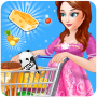 icon Pregnant Mom Food Shopping لـ centric G1