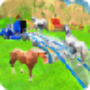 icon Farm Animal Transport Truck 3D