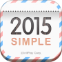icon 탁상달력 2015 : 심플 (위젯) لـ Micromax Canvas Tab P702
