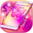 icon Pink Butterfly Clock 1.286.13.85