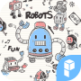 icon Doodle Robot Launcher theme لـ Keecoo P11 Pro