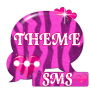 icon Pink Zebra GO SMS Theme لـ verykool Cyprus II s6005