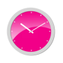 icon Pink Analog Clock