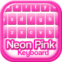 icon Neon Pink Keyboard Theme