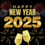 icon Happy New Year 2025 لـ intex Cloud String HD