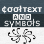icon Cool text and symbols