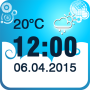 icon Weather Clock Widget لـ Samsung R730 Transfix
